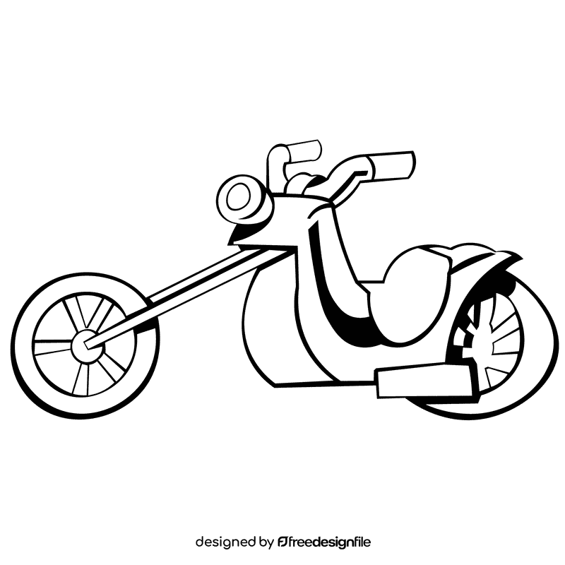 Bike bike black and white clipart