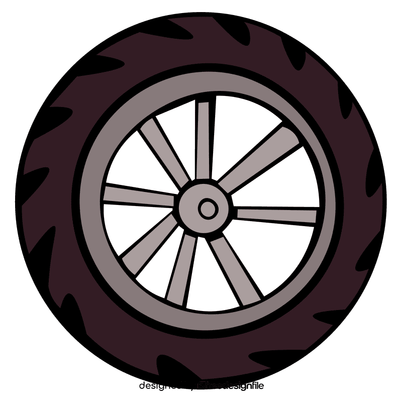 Bike wheel clipart