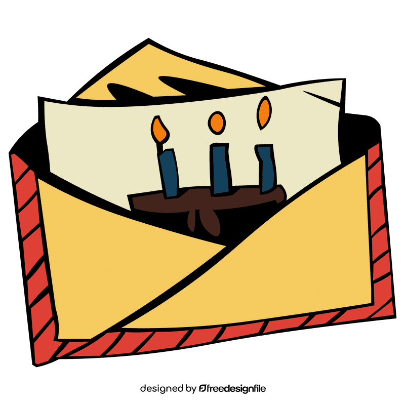 Birthday invitation cake clipart