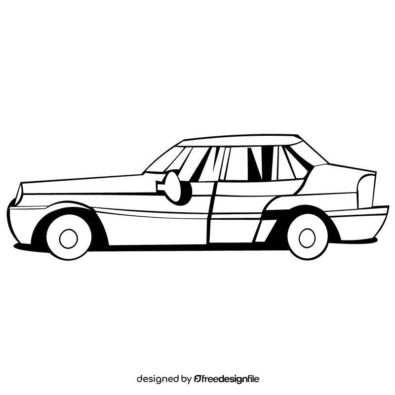 Bmw black black and white clipart