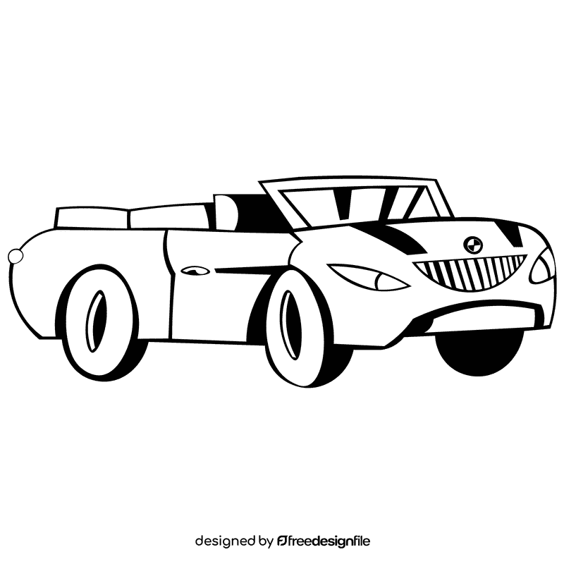 Bmw dark blue black and white clipart
