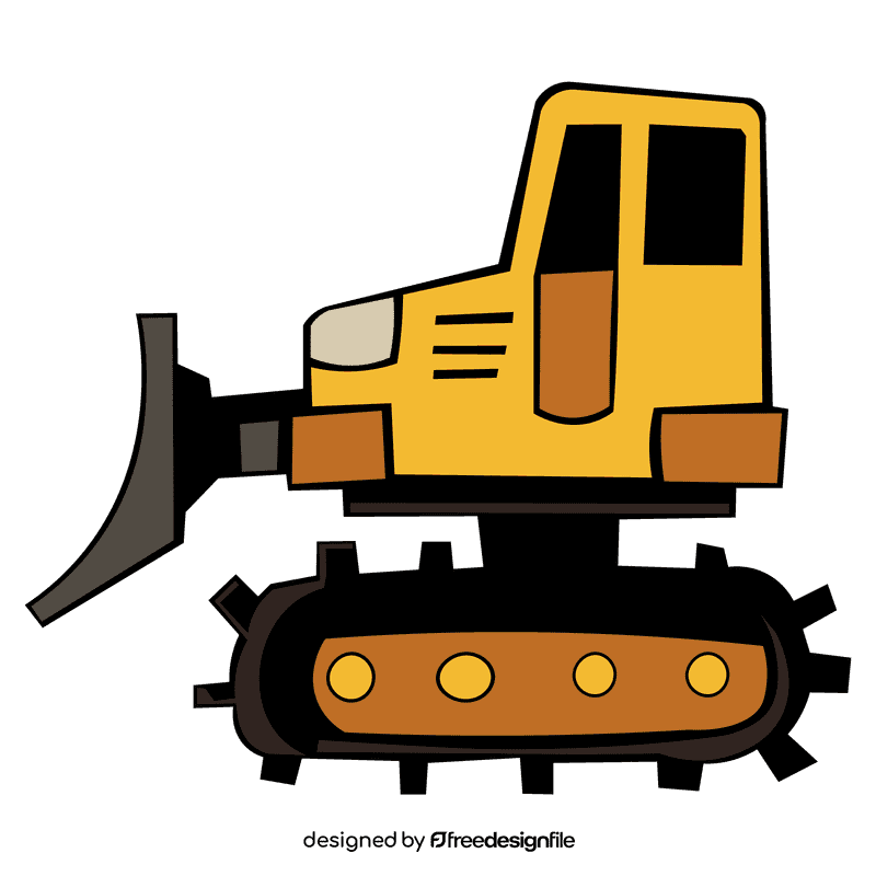 Bulldozer clipart