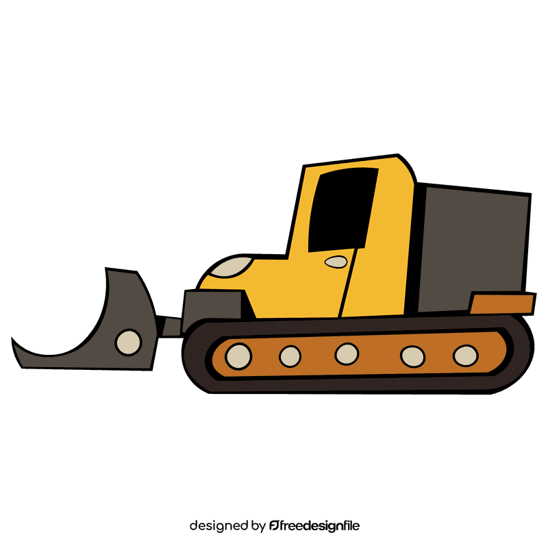 Bulldozer clipart
