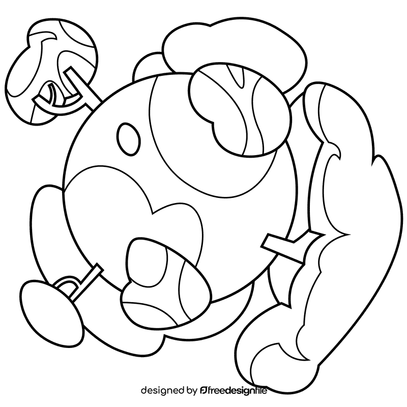 Environment green black and white clipart