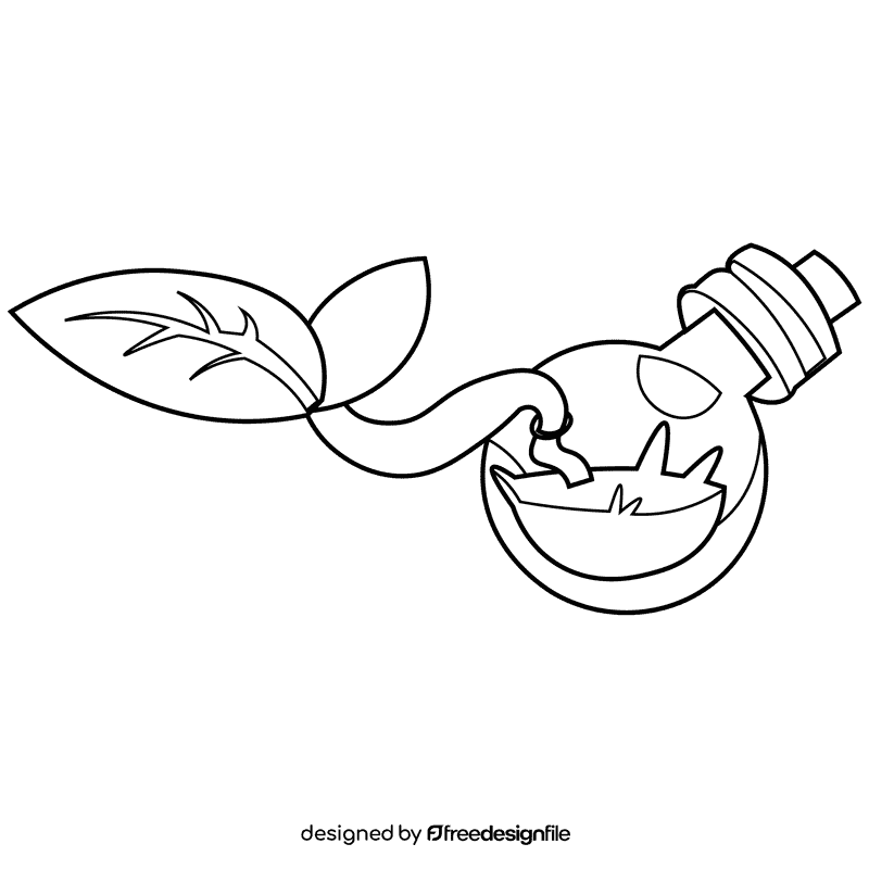 Environment lamp black and white clipart