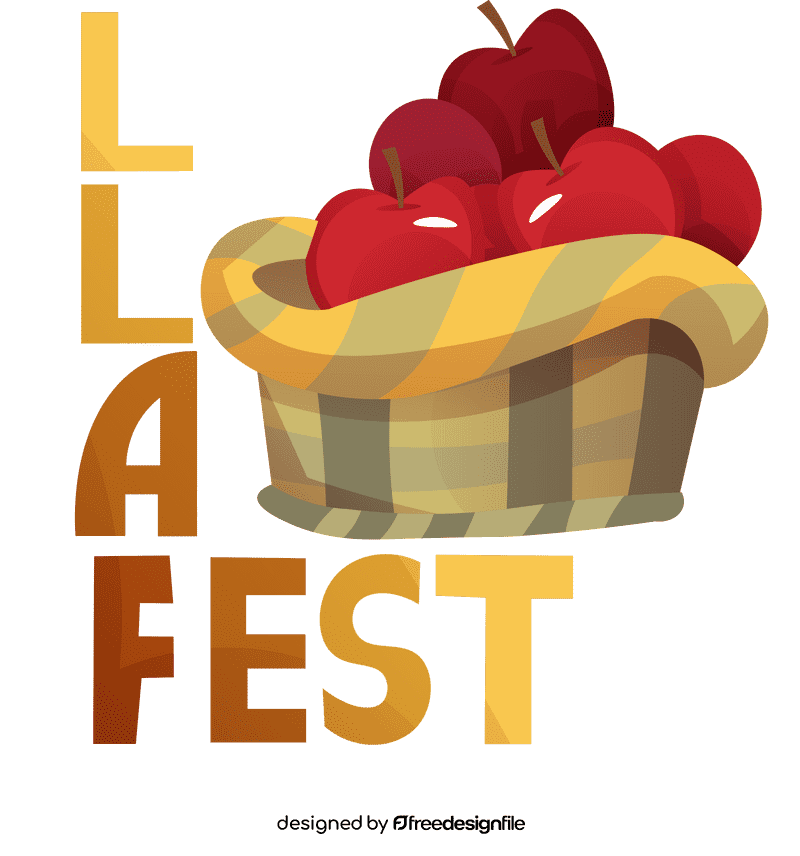 Fall festival apples clipart