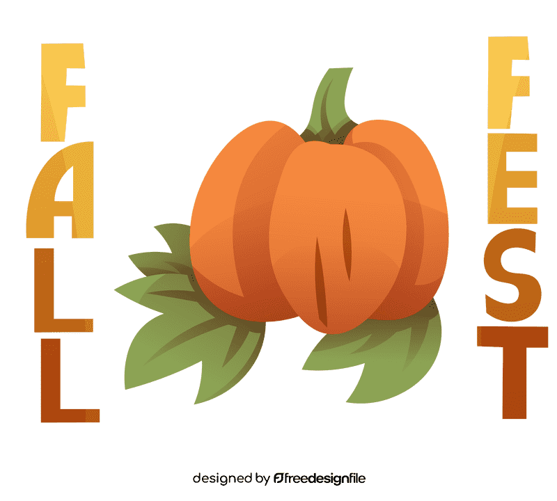 Fall festival pumpkin clipart
