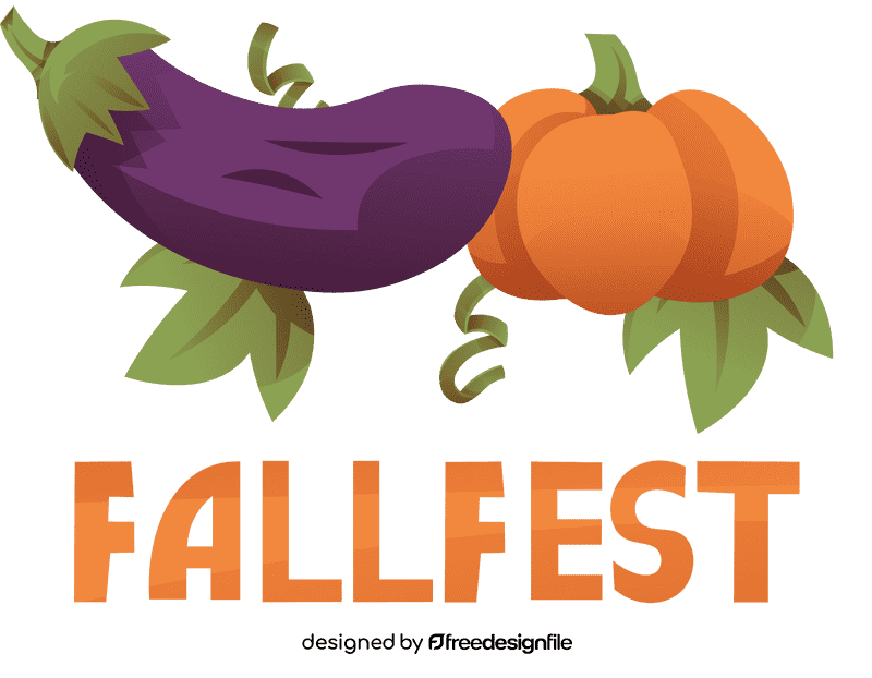 Fall festival vegetables clipart