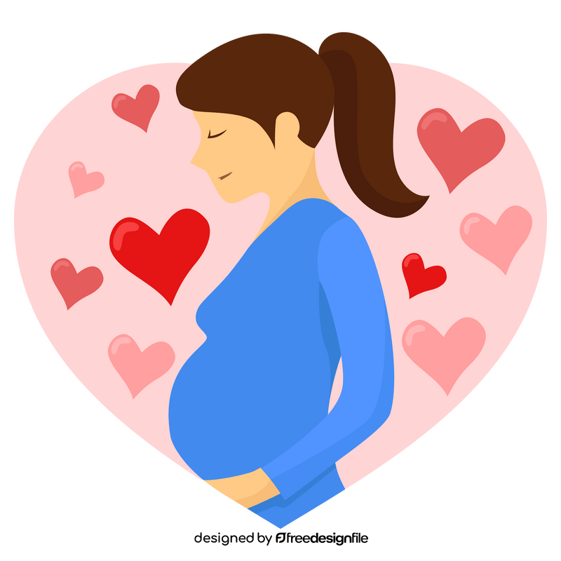 Happy Mothers Day Mom Pregnancy clipart