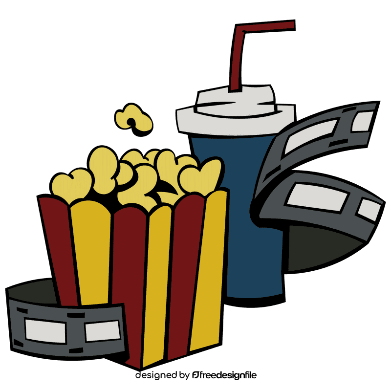 Film reel set clipart