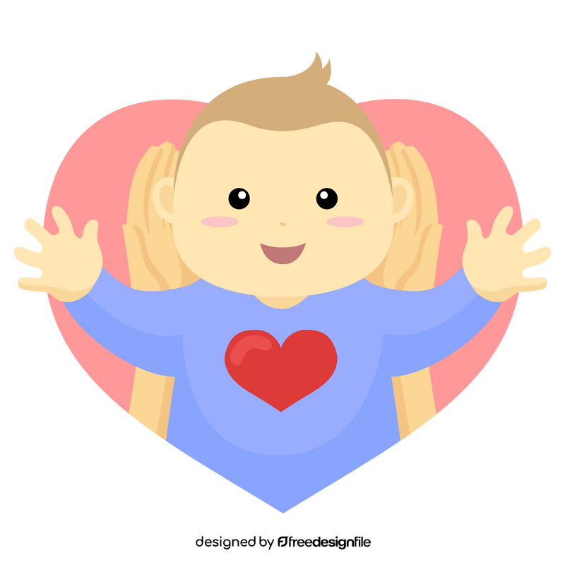 Happy Mothers Day Mom and Baby clipart