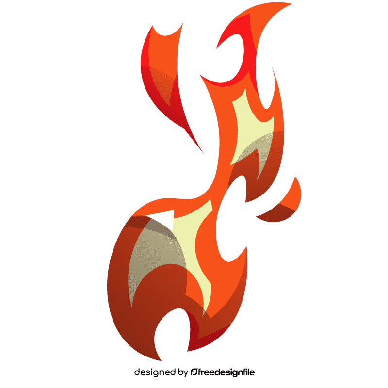 Fire large clipart