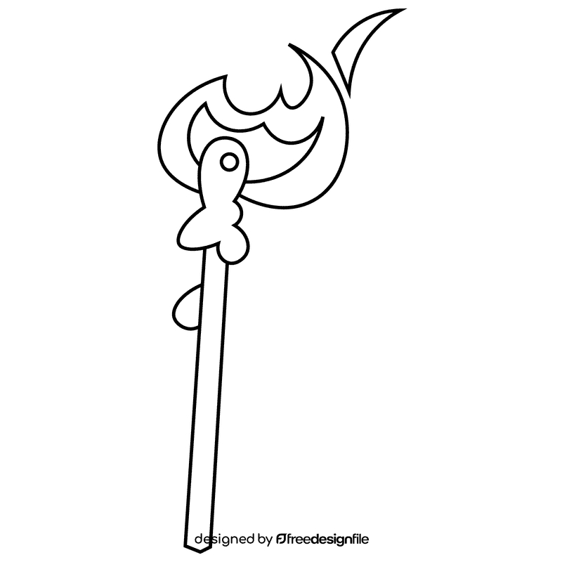 Fire match black and white clipart