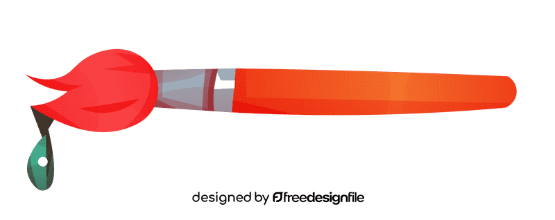 Brush drop clipart
