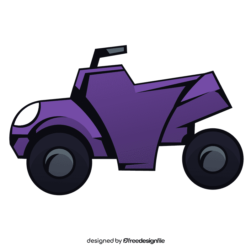 Atv blue profile clipart