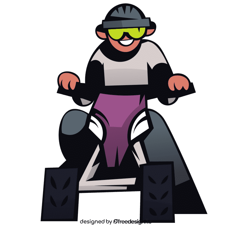Atv driver clipart