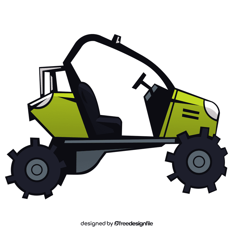 Atv green profile clipart
