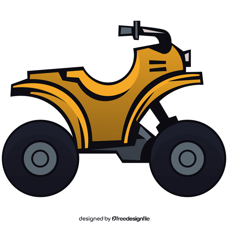 Atv orange clipart