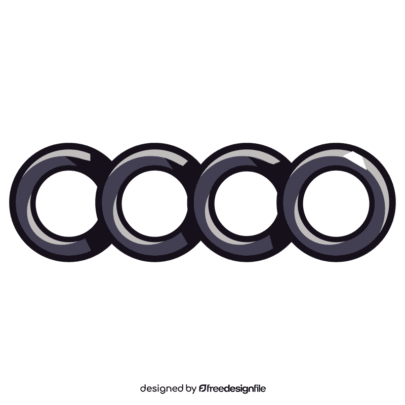 Audi logo circles clipart