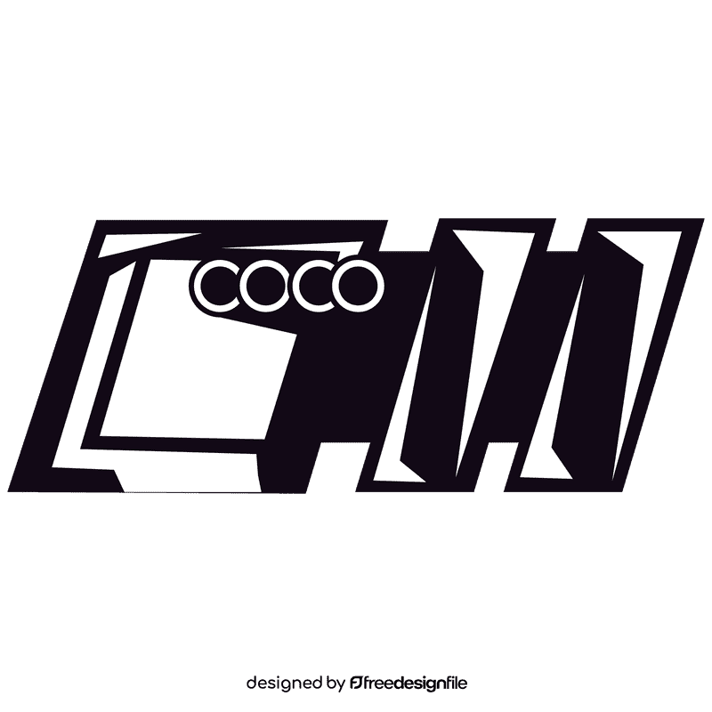 Audi logo square black and white clipart