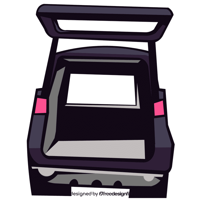 Audi trunk opened clipart