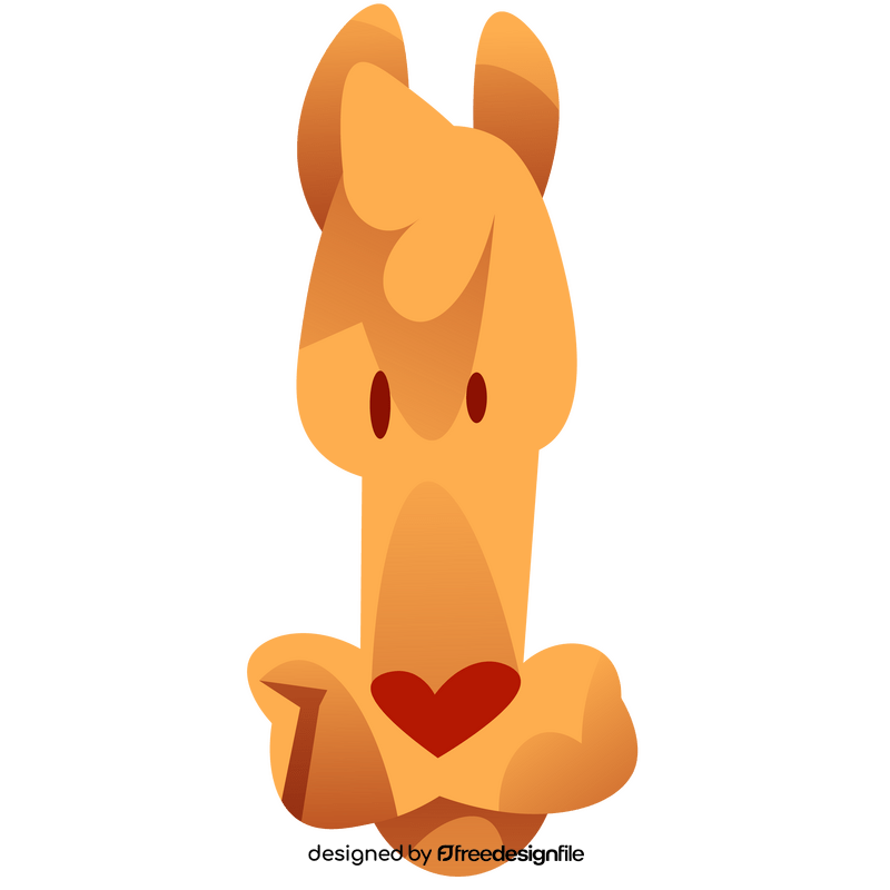 Camel smiling clipart