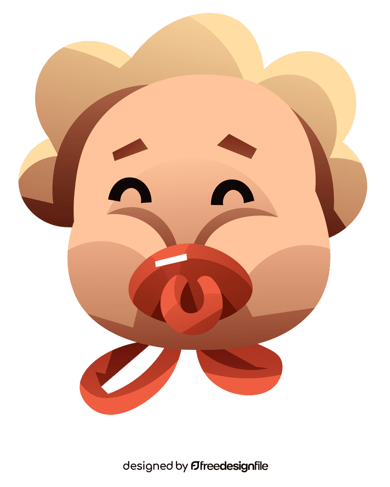 Baby portrait clipart