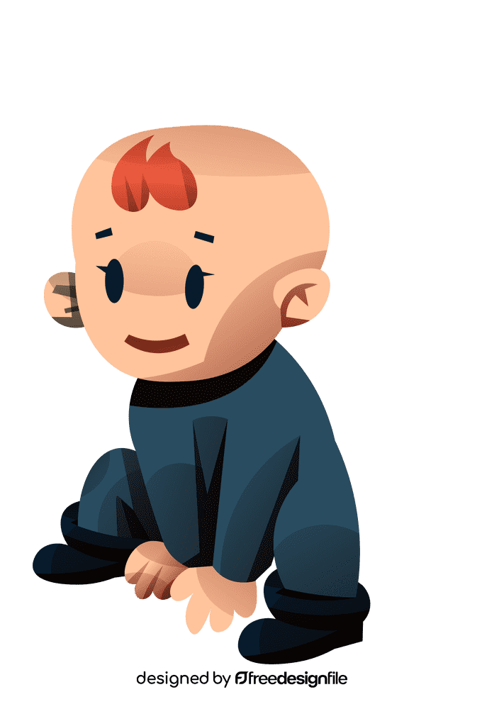 Baby sitting clipart