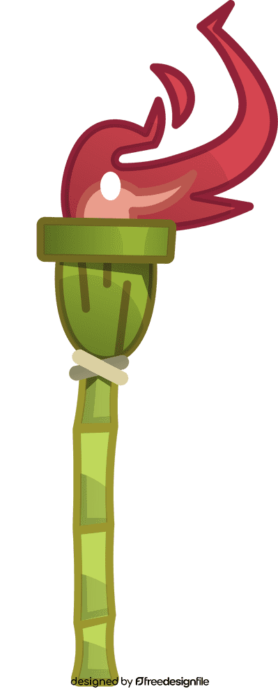 Bamboo fire clipart