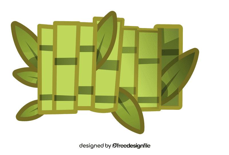 Bamboo row clipart