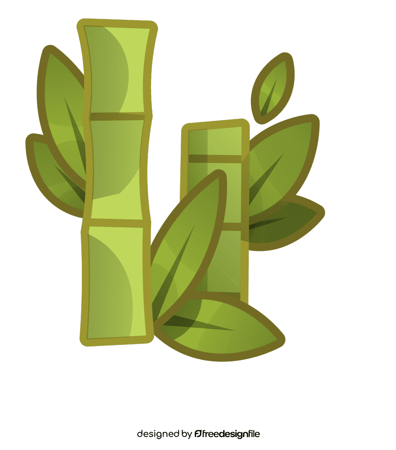 Bamboo two clipart