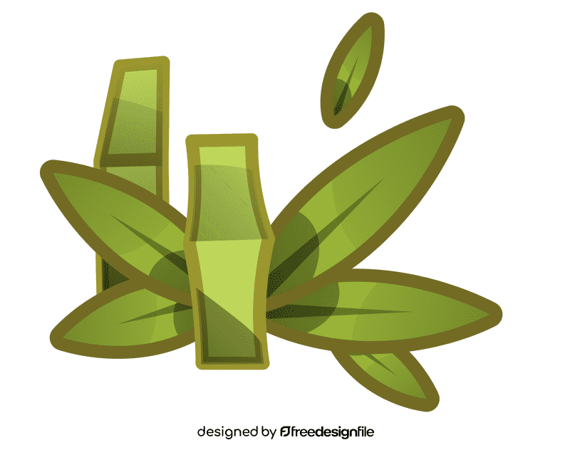 Bamboo two short clipart