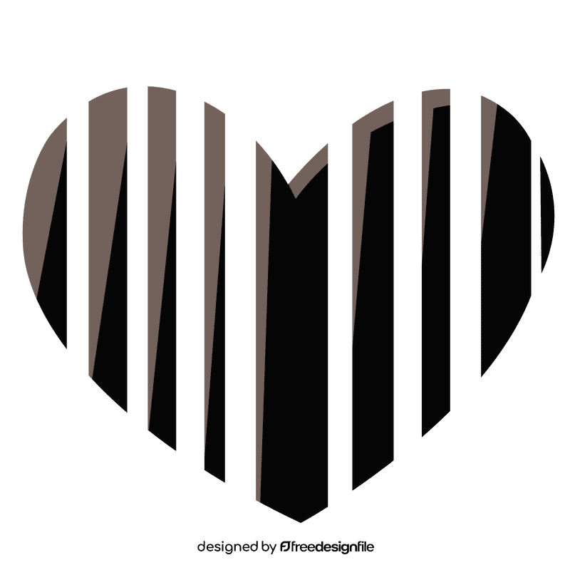 Barcode heart clipart