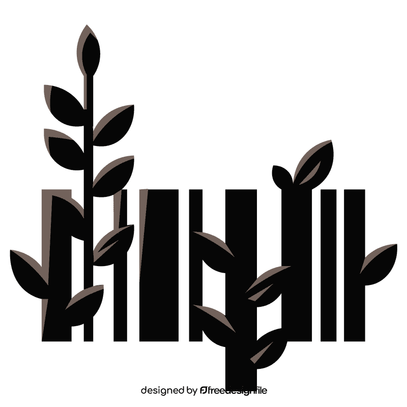 Barcode plant clipart