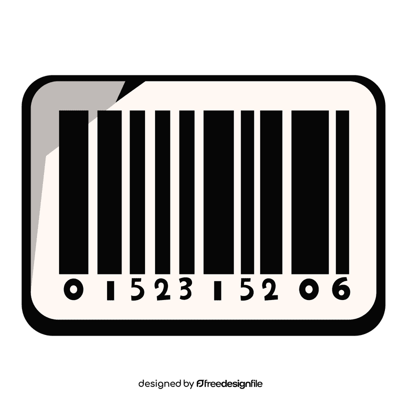 Barcode sticker clipart
