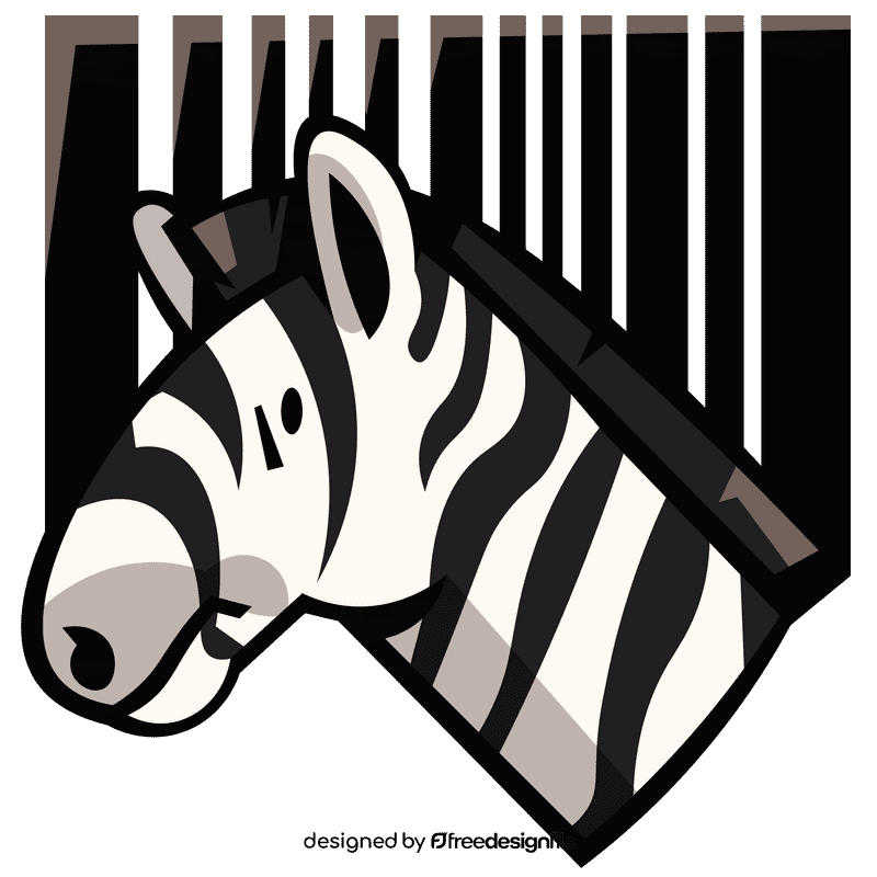 Barcode zebra clipart