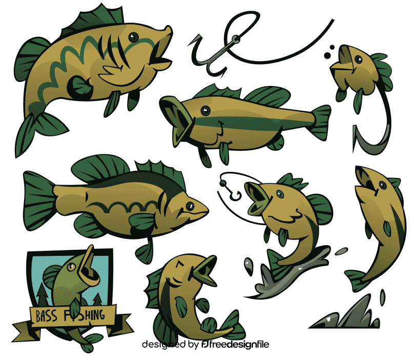 Bass fish vector