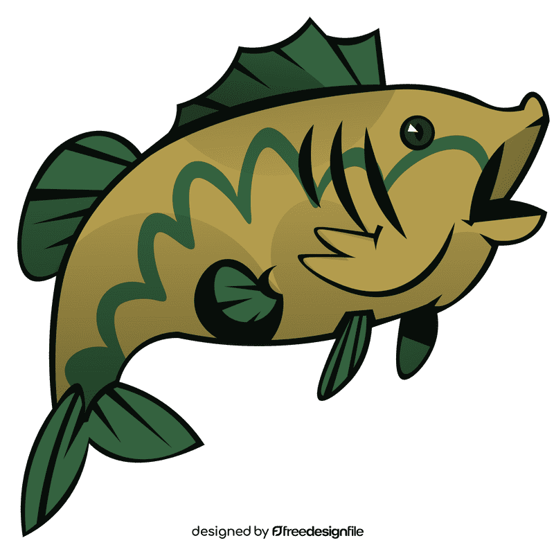 Bass fish clipart