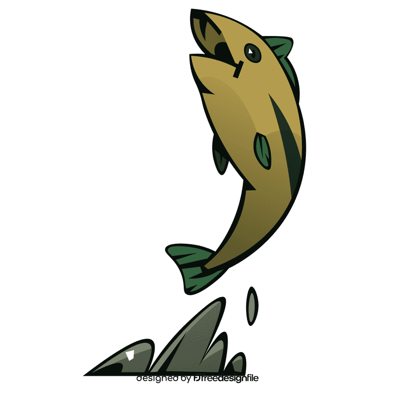 Bass fish water clipart