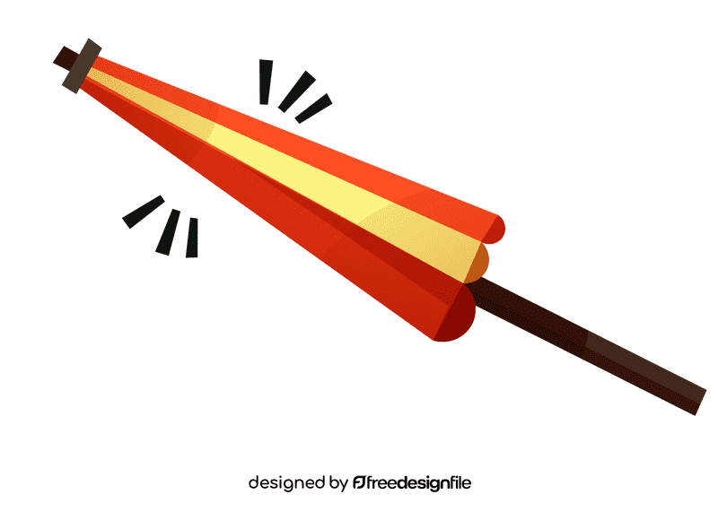 Beach umbrella closed clipart