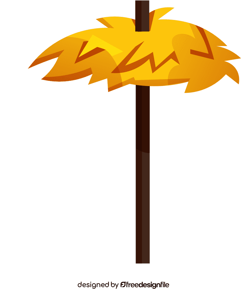 Beach umbrella wheat clipart