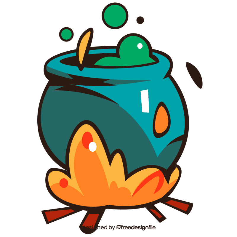 Boiling water fire clipart