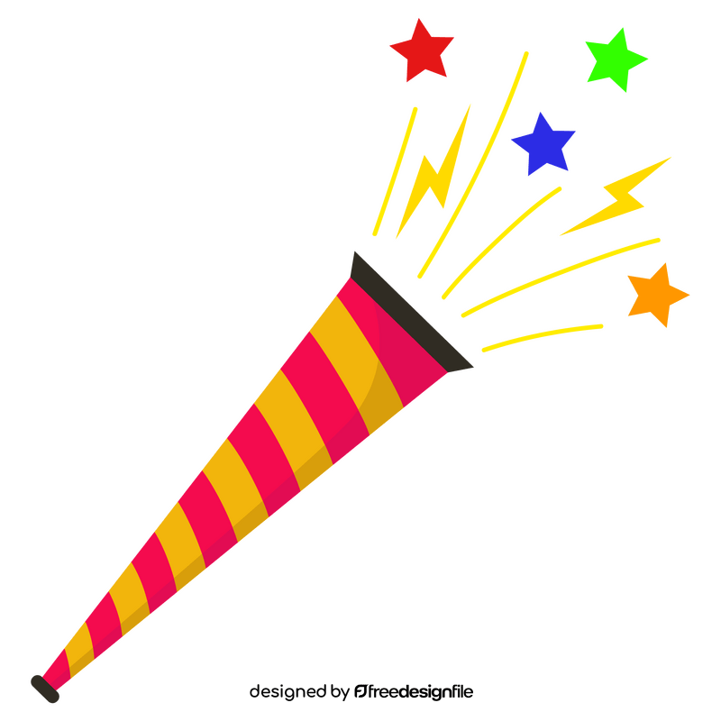 New Year trumpet clipart