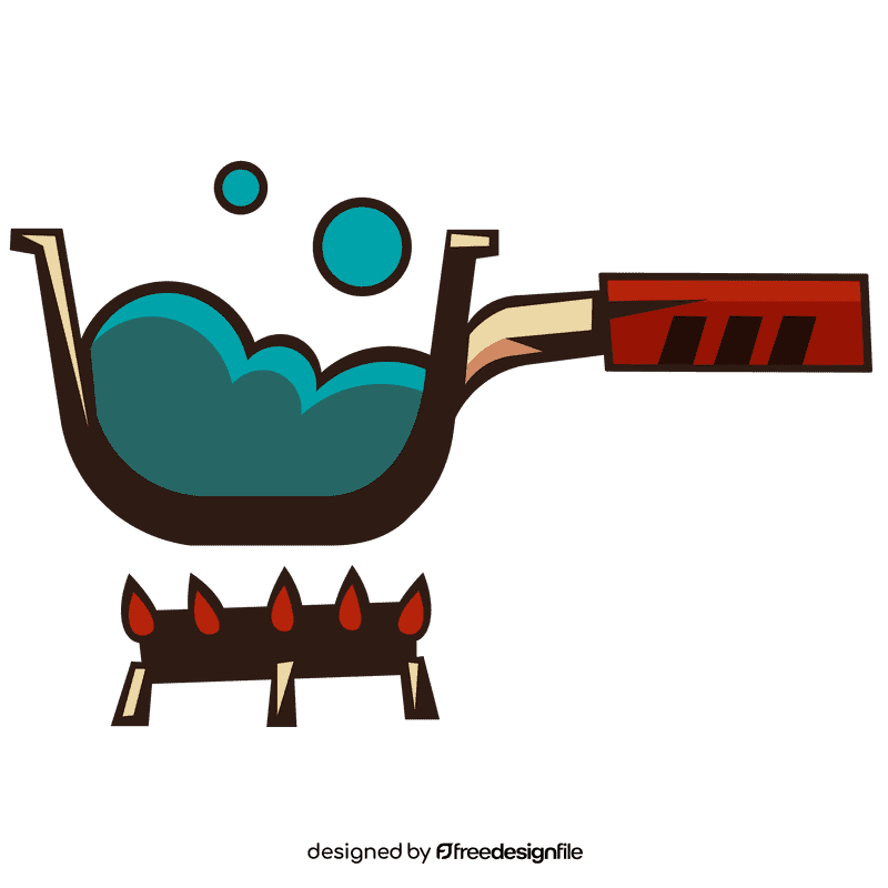 Boiling water inside clipart
