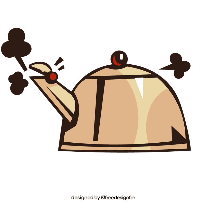 Boiling water pot clipart