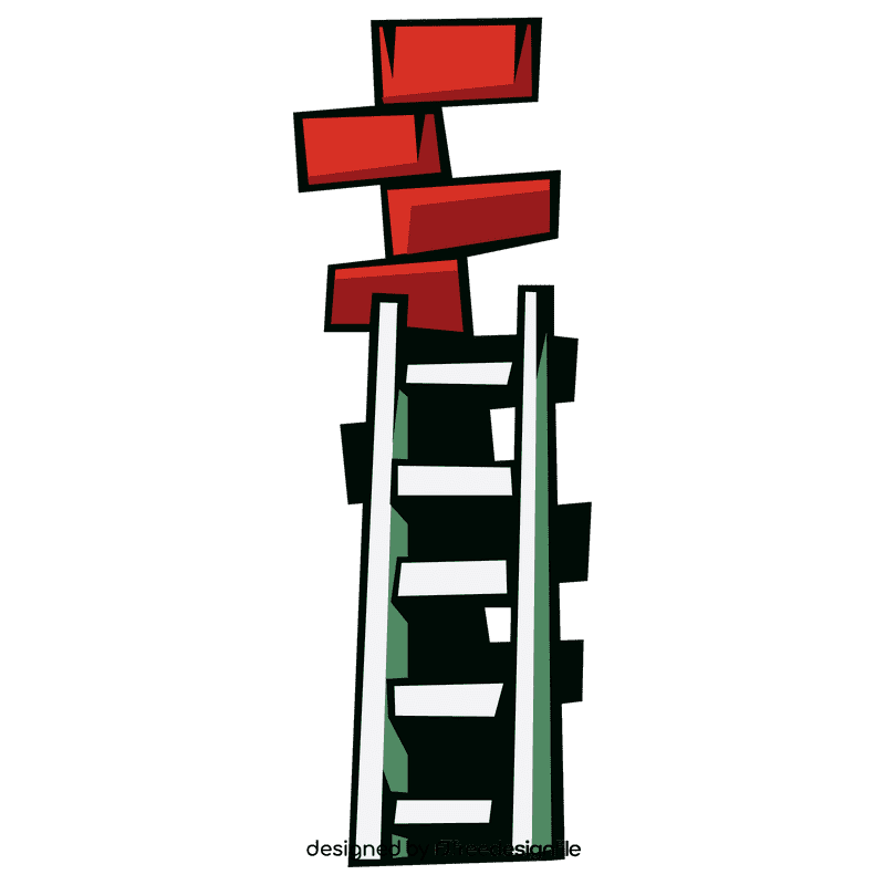 Brick wall ladder clipart