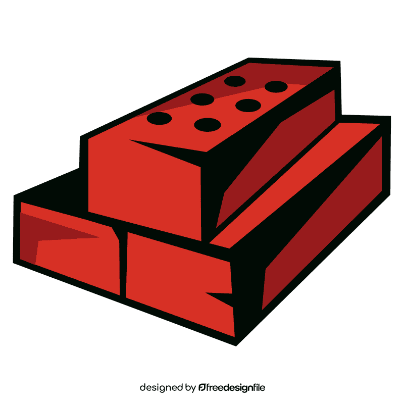 Brick wall trio clipart