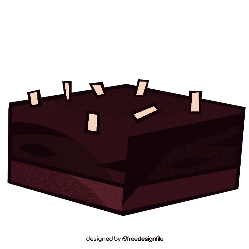Brownie layered clipart