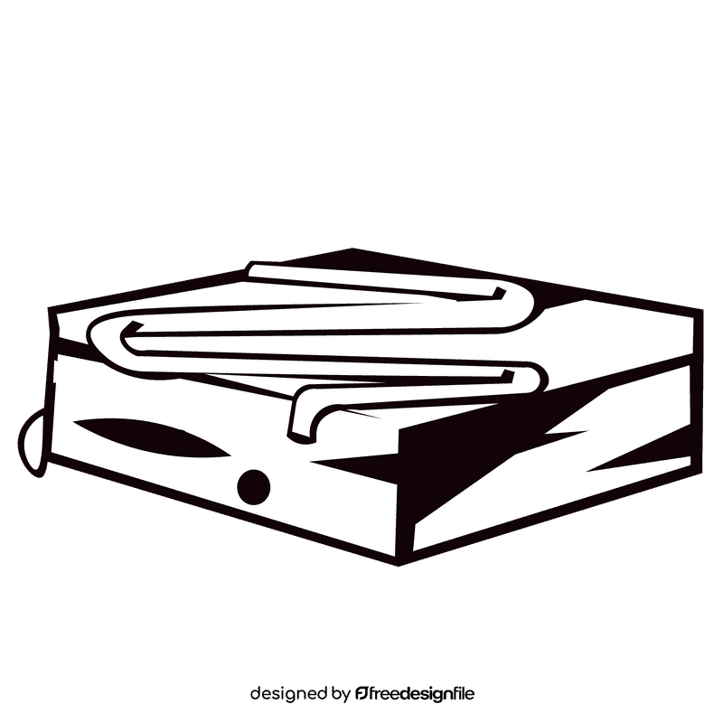 Brownie pink sauce black and white clipart