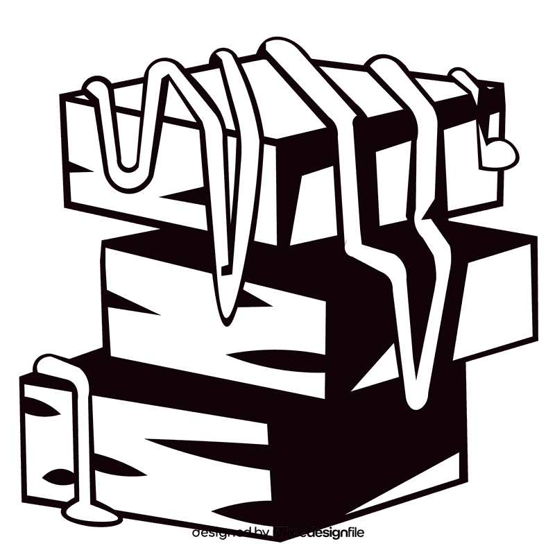 Brownie trio black and white clipart